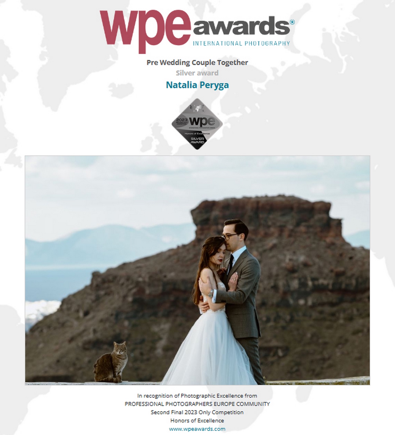 Natalia Peryga Award winner silver