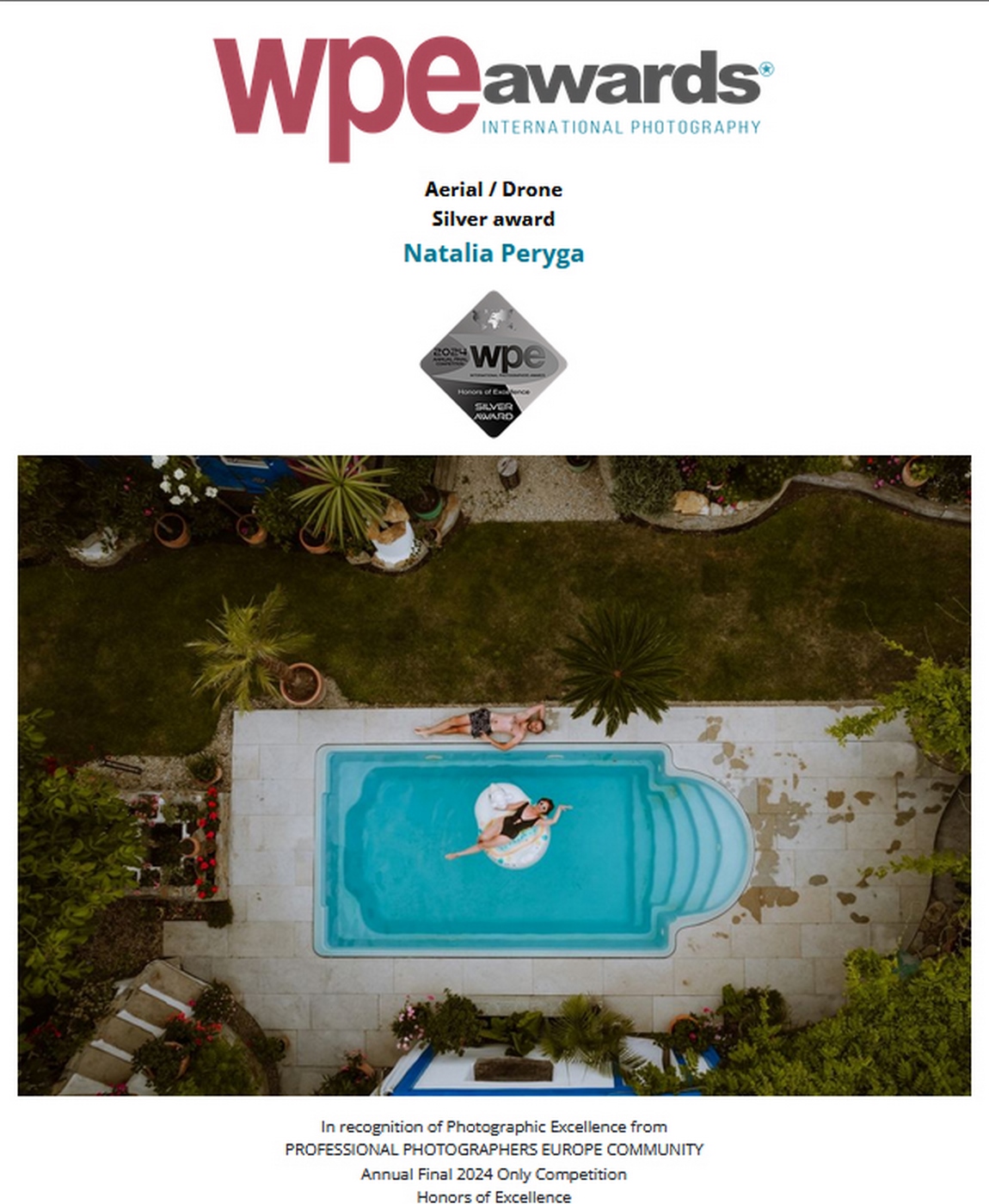 Natalia Peryga Silver avard 2024