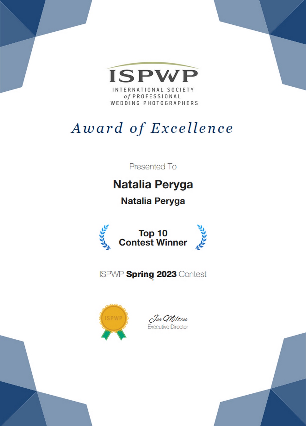 top 10 Natalia Peryga ISPWP