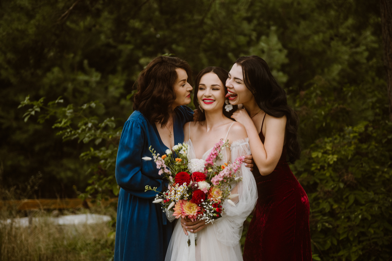 panna młoda zdjęcie rodzinne ślub Celinka fotografia ślubna